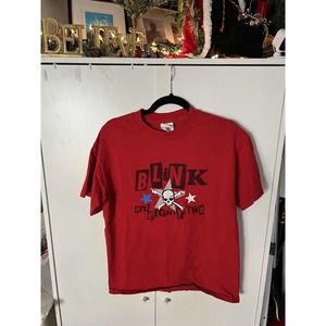 M & O Knits Blink 182 T-shirt Graphic Tee Band Concert Tour 90s Y2K Medium